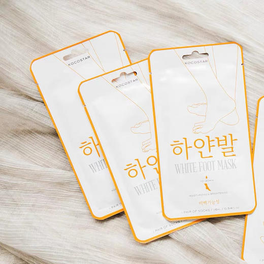 韩国可可星美白保湿滋润足膜脚膜足部护理补水嫩肤软化死皮角质（3付）48ml（16ml*3付） 商品图1