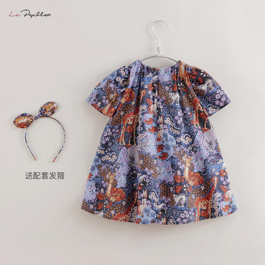 【打折】【马克珍妮 芦芙】夏装新款 女童儿童全棉连衣裙220231 商品图1