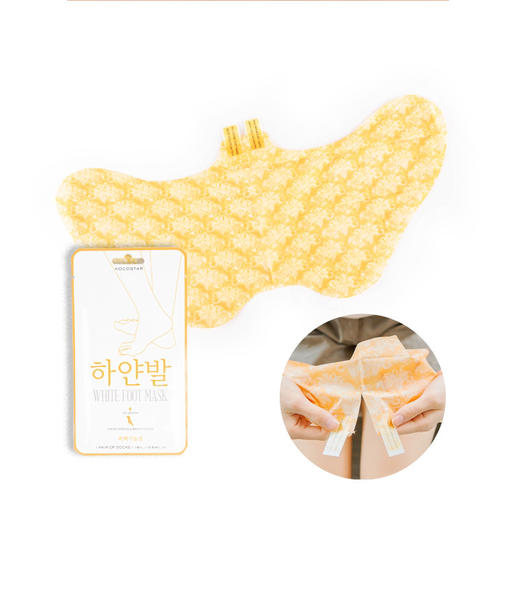 韩国可可星美白保湿滋润足膜脚膜足部护理补水嫩肤软化死皮角质（3付）48ml（16ml*3付） 商品图6