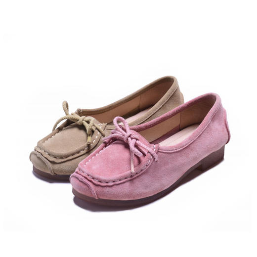 西村名物2020秋季新品舒适时尚有型优雅蝴蝶结豆豆鞋X20CE30091 商品图0