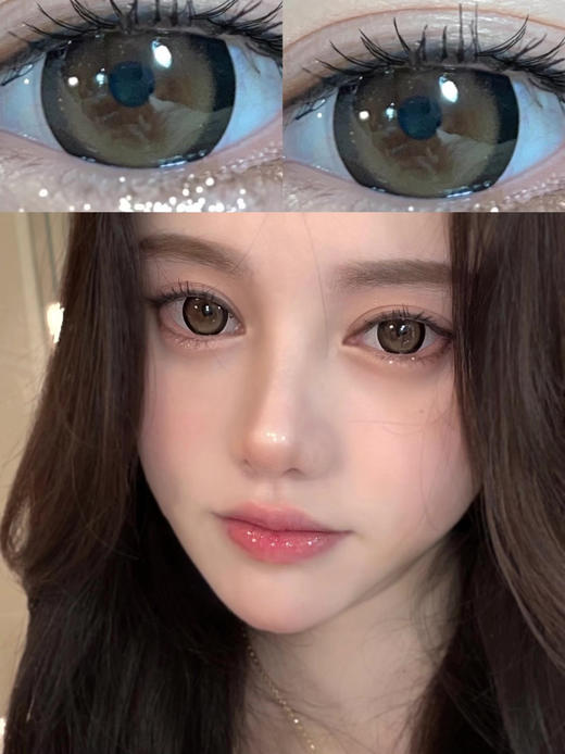 【大直径日抛】费列罗 Papadox | 大直径14.5 , 着色14.0 | 【一盒10片，多盒购买更划算，选款色板在详情页内】，棕色混血美瞳 | 粗黑边狗狗眼 商品图12