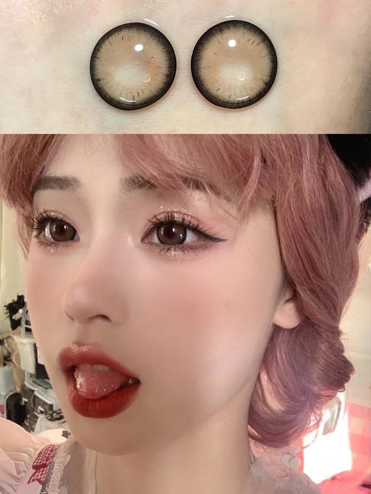 【大直径日抛】可可卷 巧色 Papadox | 直径14.4 , 着色14.0  | 【一盒10片，多盒购买更划算，选款色板在详情页内】， 混血美瞳 商品图0