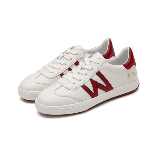 西村名物2021春季新款休闲时尚小白鞋X21AM14051 商品图0