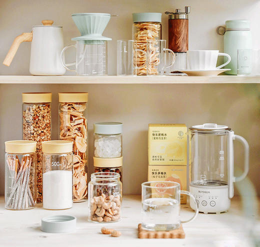 北鼎【厨房收纳套装】燕窝分装瓶玻璃瓶子密封罐五谷杂粮酸奶杯保鲜盒 商品图3