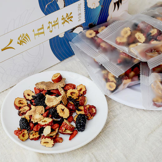 【张太和人参五宝茶 250g/盒】合理配比 自然凝成，茶香四溢 舒缓身心，男人的加油站 商品图1