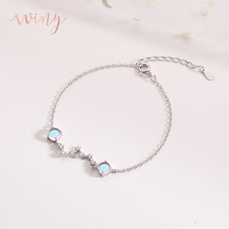 Winy925纯银重逢手链送女友闺蜜节日生日礼物