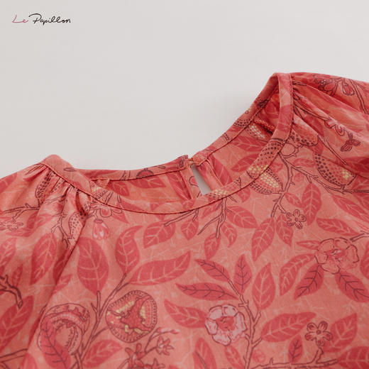 【马克珍妮 芦芙系列】夏装新款 女童石榴A型连衣裙220199 商品图2