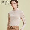 金三塔秋冬真丝保暖上衣女纯色高领长袖打底衫    2NZF9C720 商品缩略图1