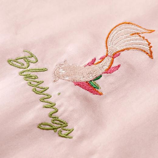 金三塔绣花真丝吊带裙100%桑蚕丝性感家居服睡衣女  YSFBC305 商品图3