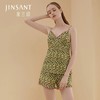 金三塔新品真丝V领吊带短裤两件套 性感美背可外穿桑蚕丝睡衣女 YSFBB410 商品缩略图0