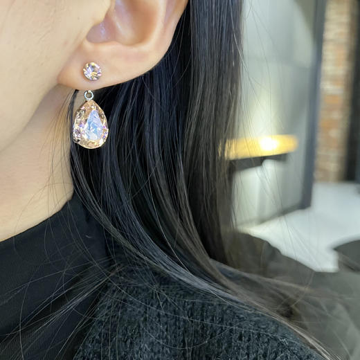 北京仓｜HÉLÈNE ZUBELDIA-Timeless-Drop 粉色 耳环［法国设计师］ 商品图2