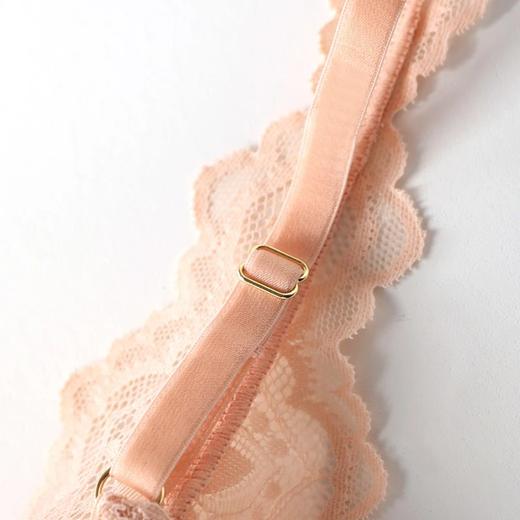 金三塔真丝内衣女桑蚕丝三角杯性感透气法式文胸NZFAC307 商品图2