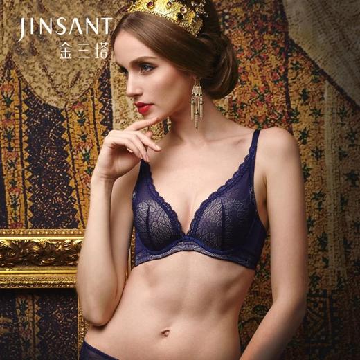 金三塔依洛丝摩登时尚系列100%桑蚕丝深V款中厚杯舒适优雅 超值NZF6A317 商品图0