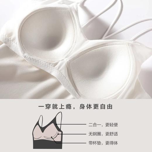 金三塔新品桑蚕丝弹力睡裙女bra-in带罩杯性感睡衣吊带裙 YSFAA328 商品图4