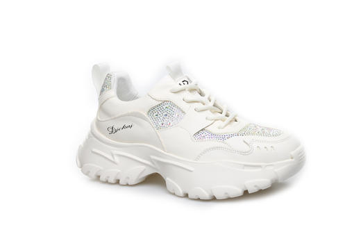 豪麟名鞋奥莱迪嘉女装牛皮革时尚老爹鞋DJJGA21WX011白色 原价1960元 商品图0