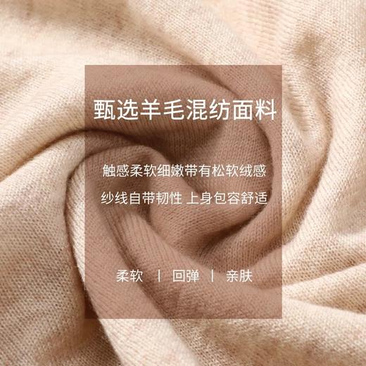 玳莎撞色假两件针织衫别致圆领通勤上衣女   CA33301 商品图3