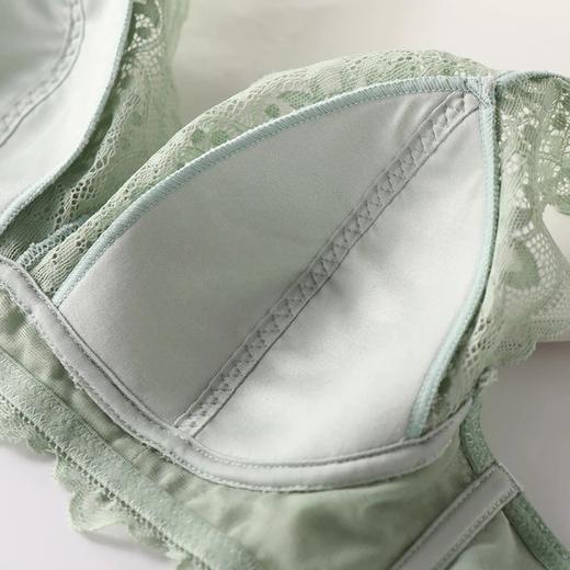 金三塔真丝内衣女桑蚕丝三角杯性感透气法式文胸NZFAC307 商品图4