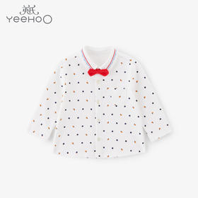 英氏春季新品儿童蝴蝶结翻领衬衫小绅士超酷礼服上衣YRCAJ12098A