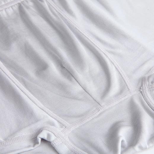 金三塔男士真丝加大码亲肤透气纯色弹力中腰平脚裤100%桑蚕丝内裤（私密物品不支持退换） 4NZM062 商品图3