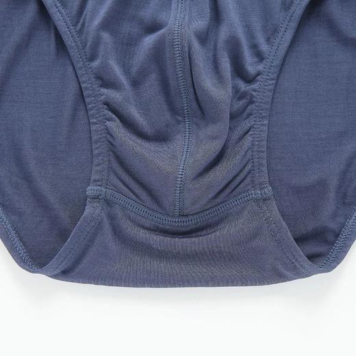 金三塔100%桑蚕丝真丝三角裤舒适透气男士橡筋中腰内裤（私密物品不支持退换）  3NZM063 商品图3