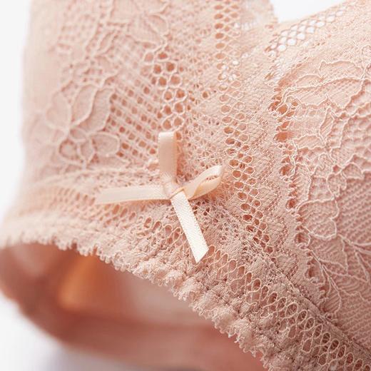金三塔无钢圈内衣女真丝双面蕾丝无痕文胸聚拢性感美背桑蚕丝胸罩  NZF9C301 NZFAB307 商品图3