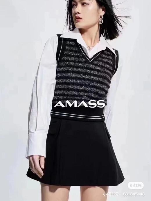 3楼阿玛施AMASS服饰黑色拼接马甲 商品图1