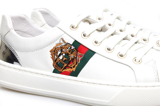 豪麟名鞋奥莱迪嘉男装牛皮革动感休闲鞋DJCDA21MX008白色  原价1660元 商品图2