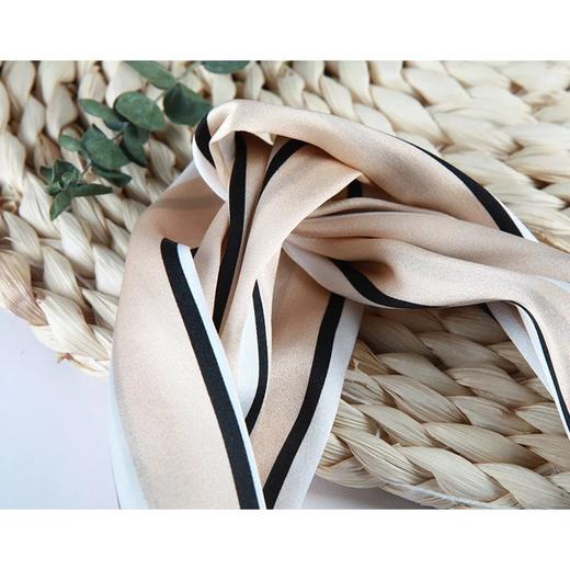 金三塔真丝条纹印花发带100%桑蚕丝束发带头巾发箍发饰 JXQ221 商品图3