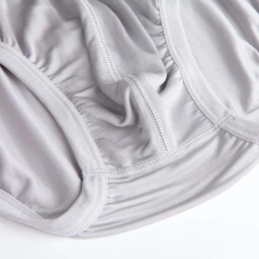 【两条装】金三塔100%桑蚕丝真丝三角男士橡筋中腰内裤（私密物品不支持退换）7NZM061 商品图4