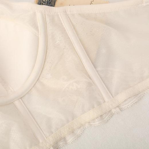 金三塔法式裹胸式文胸星月烫金蕾丝真丝美肤性感聚拢内衣套装 NZFCA399 商品图3