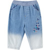 英氏女童牛仔裤儿童渐变刺绣时尚裤子超萌长裤22新品YRKCJ12189A 商品缩略图5