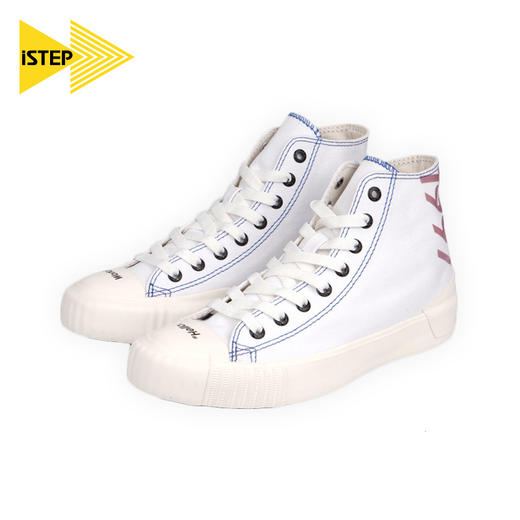 iSTEP帆布鞋女秋季新品感光变色鞋科技感潮流休闲鞋原创印花女鞋 商品图2