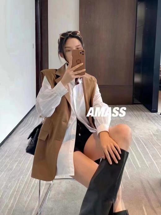 3楼阿玛施AMASS服饰咖色马甲 商品图0