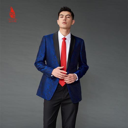 SAINTJOY/上久楷 宋锦领带 睦明 大红色LD15602-3 商品图0