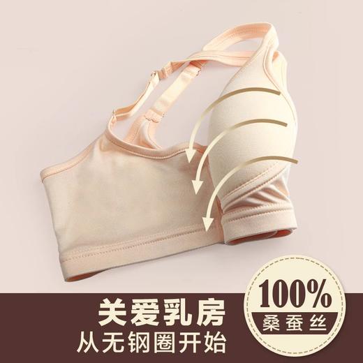 金三塔无钢圈100%桑蚕丝真丝3/4中模杯聚拢舒适文胸 （限价款） NZF4C307 商品图4