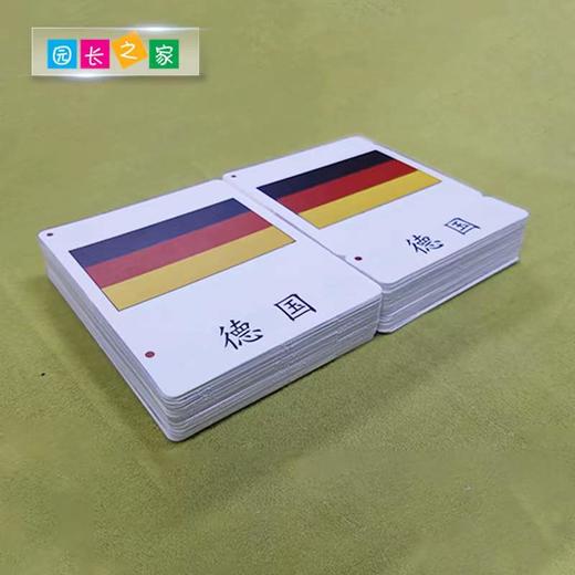蒙氏教具世界国旗三段卡 商品图1