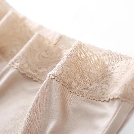 金三塔新品桑蚕丝内裤女中腰蕾丝安全裤防走光真丝内裤女   NZF8B910 商品图4