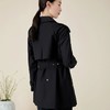 玳莎一手长风衣女新款秋季气质大翻领中长款小个子休闲外套带设计 BC38301 商品缩略图4