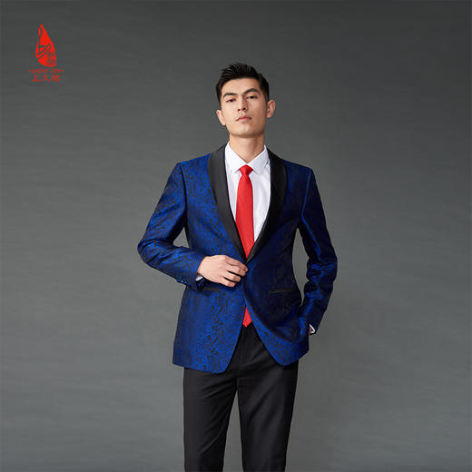 SAINTJOY/上久楷 宋锦领带 睦明 大红色LD15602-3 商品图4