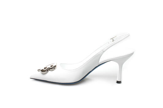 豪麟名鞋奥莱LORIBLU女鞋半凉鞋羊皮革LR05635B白色  原价4960元 商品图1