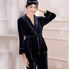 金三塔秋冬上新丝绒保暖衣裤套女长袖长裤加厚衣裤套家居服YSF8D202 商品缩略图1