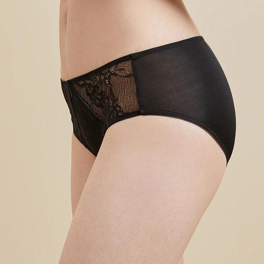 金三塔秋季新品 真丝内裤女中腰透气蕾丝性感三角裤（私密物品不支持退换）  NZFAB204 商品图3