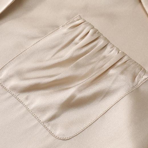 金三塔真丝睡衣套可外穿两件套女时尚休闲长袖长裤家居服 YSFCA299 商品图2