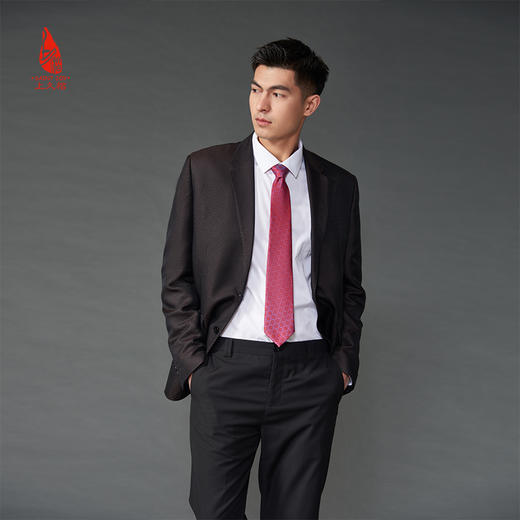 SAINTJOY/上久楷 宋锦领带 S纹 紫红色LD15602-1 商品图1