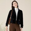 玳莎短款毛呢外套女秋冬新款通勤宽松西装领小个子羊毛呢子大衣 BD37301 商品缩略图0