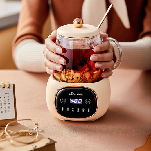 【小程序】小熊养生壶电热杯垫 YSH-Q04E5 米黄色 烧水 商品图5