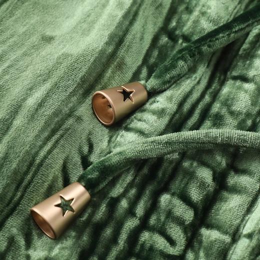 金三塔复古桑蚕丝丝绒长裤秋冬女显瘦休闲舒适直筒家居睡裤 YSFBD901 商品图4