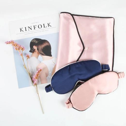 金三塔真丝眼罩枕套旅行套装  JZH803 商品图2