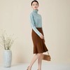 玳莎高腰鱼尾裙及膝款秋冬新款气质优雅通勤包臀荷叶摆半身裙 BD34303 商品缩略图2