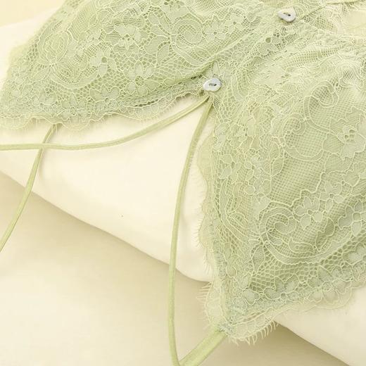 金三塔法式少女内衣园中少女纯欲绑带爱心扣胸罩真丝无钢圈文胸 NZFBC396 商品图4